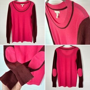 Banana Republic Colorblock Long Sleeve Crew Neck Lightweight Sweater Medium